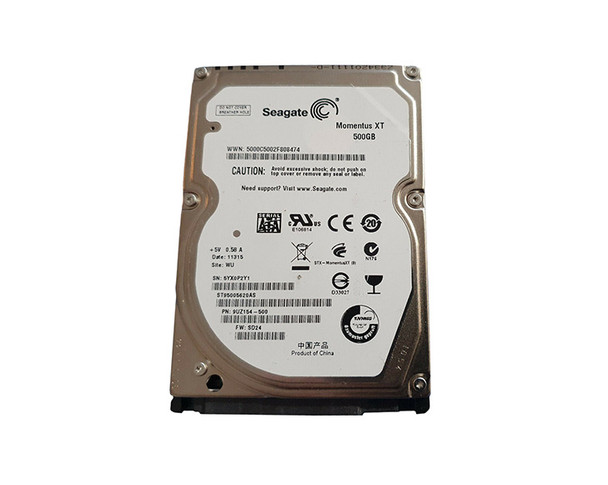 ST95005620AS - Seagate Momentus XT 500GB 7200RPM SATA 3Gb/s 32MB Cache 2.5-inch Hard Drive