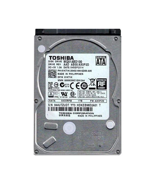 HDKEB98D2A01 - Toshiba 1TB 5400RPM SATA 3Gb/s 2.5-inch Hard Drive
