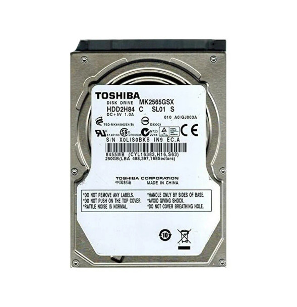 HDD2H84C - Toshiba 250GB 5400RPM SATA 3Gb/s 8MB Cache 2.5-inch Hard Drive