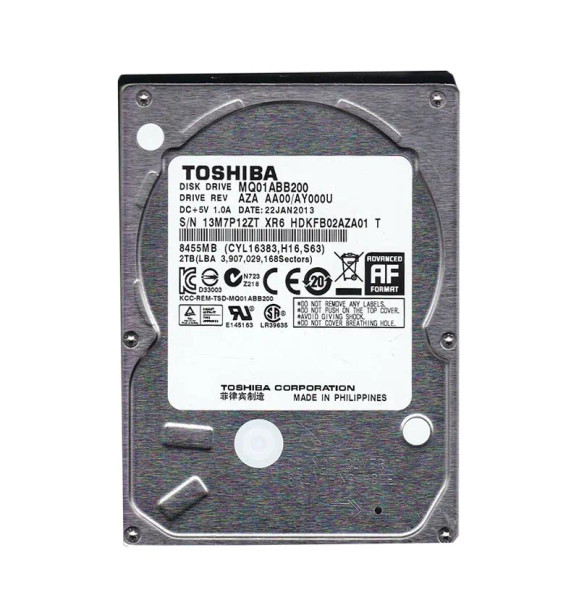HDKFB02 - Toshiba 2TB 5400RPM SATA 3Gb/s 8MB Cache 2.5-inch Hard Drive