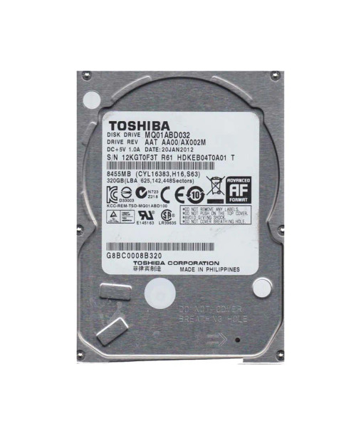 HDKEB04T0A01 - Toshiba 320GB 5400RPM SATA 3Gb/s 2.5-inch Hard Drive