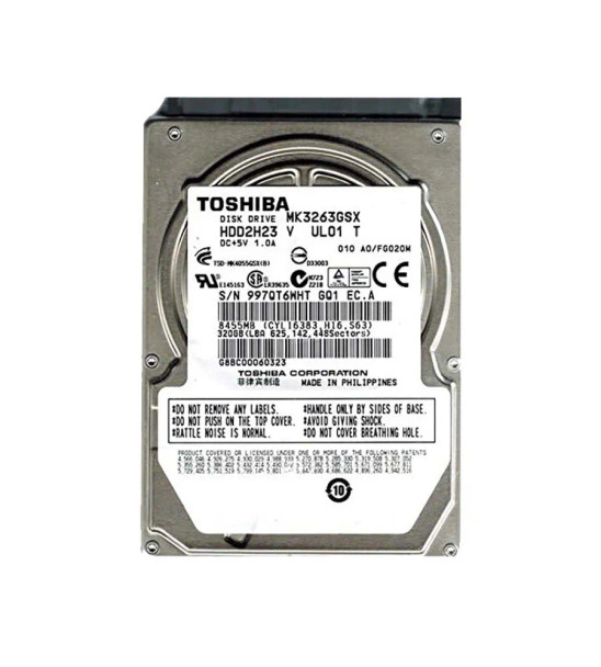 MK3263GSXV - Toshiba 320GB 5400RPM SATA 3Gb/s 2.5-inch Hard Drive