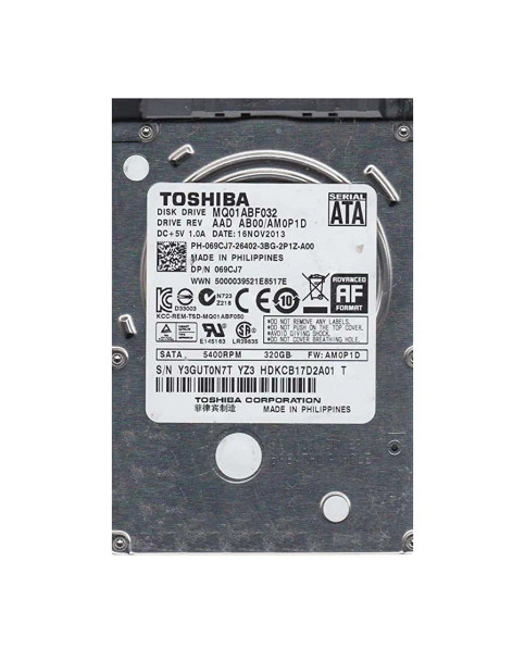 HDKCB17D2A01 - Toshiba 320GB 5400RPM SATA 6Gb/s 2.5-inch Hard Drive