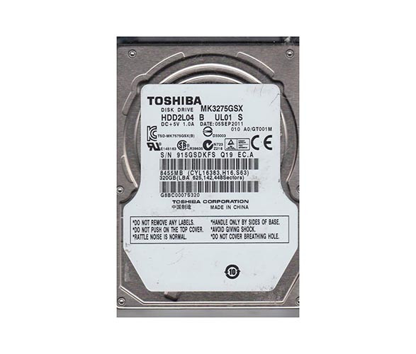 MK3275GSX - Toshiba 320GB SATA 1.5Gb/s 5400RPM 8MB Cache 2.5-inch Hard Drive