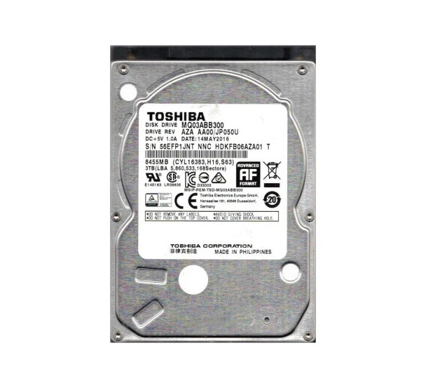 HDKFB06 - Toshiba 3TB 5400RPM SATA 6Gb/s 16MB Cache 2.5-inch Hard Drive