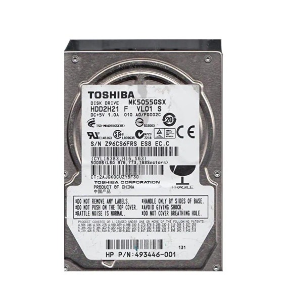 HDD2H21F - Toshiba 500GB 5400RPM SATA 3Gb/s 8MB Cache 2.5-inch Hard Drive