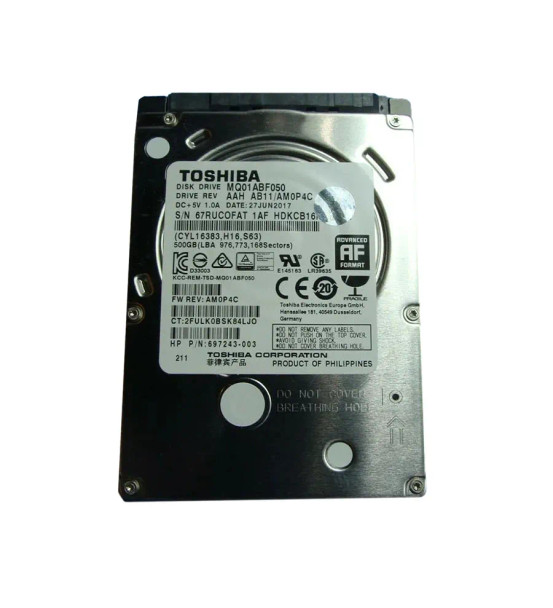 HDKCB16 - Toshiba 500GB 5400RPM SATA 6Gb/s 2.5-inch Hard Drive