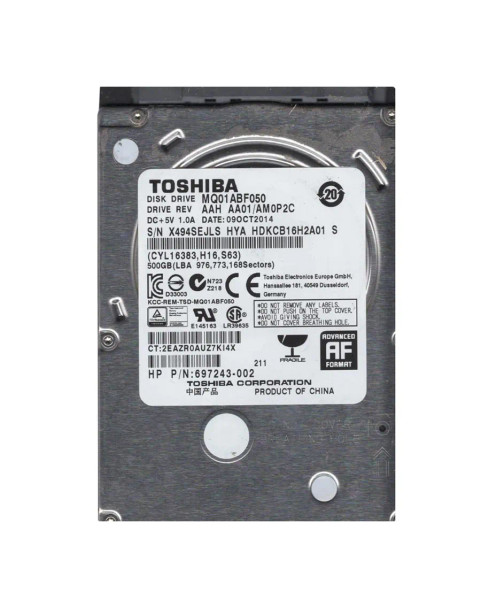 HDKCB16H2A01 - Toshiba 500GB 5400RPM SATA 6Gb/s 2.5-inch Hard Drive