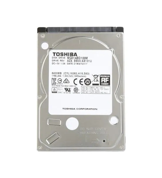 MQ01ABD100M - Toshiba Mobile 1TB 5400RPM SATA 3Gb/s 8MB Cache (512e) 2.5-inch Hard Drive