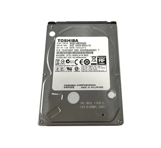 MQ01ABD032V - Toshiba MQ01ABD-V Series 320GB 5400RPM SATA 3Gb/s 16MB Cache 2.5-inch Hard Drive
