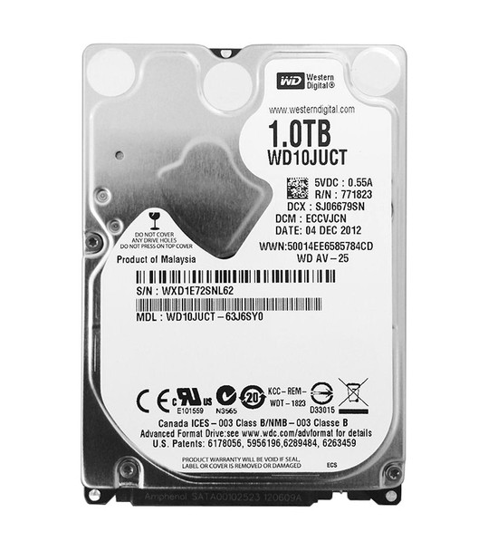 WD10JUCT - Western Digital 1TB 5400RPM SATA 3Gb/s 16MB Cache 2.5-inch Hard Drive