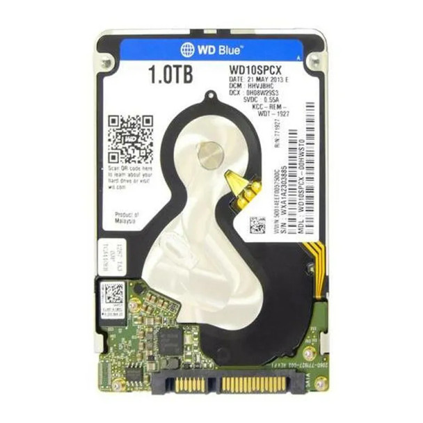 WD10SPCX-00HWST0 - Western Digital Blue 1TB 5400RPM SATA 6Gb/s 16MB Cache 2.5-inch Hard Drive