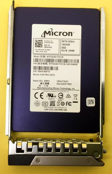 R4V09 - Dell 1.92TB SATA 6Gb/s Triple-Level Cell Hot-Pluggable 2.5-inch Solid State Drive
