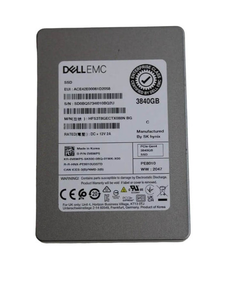 HFS3T8GECTX088N - Hynix 3.84TB Triple-Level Cell PCI Express NVMe Read Intensive U.2 2.5-inch Solid State Drive