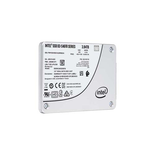 SSDSC2KG038T8 - Intel D3 S4610 3.84TB SATA 6Gb/s Triple-Level Cell 2.5-inch Solid State Drive