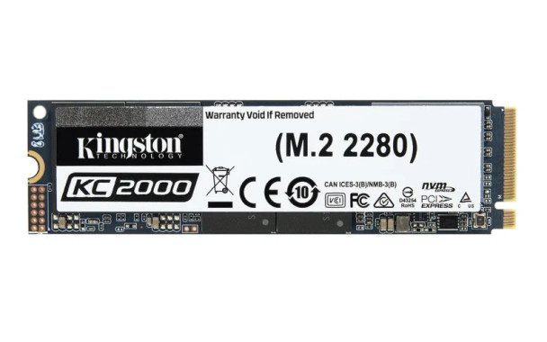 SKC2000M8/2000G - Kingston KC2000 Series 2TB Triple-Level Cell PCI Express 3.0 x4 NVMe (AES-256 / TCG Opal 2.0) M.2 2280 Solid State Drive