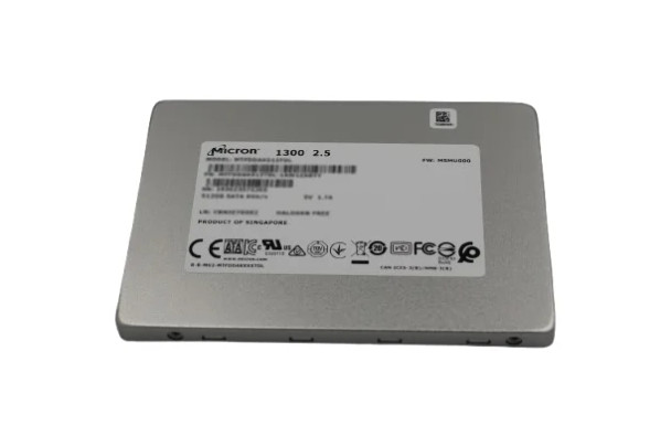 MTFDDAK512TDL-1AW1ZABFA - Micron 1300 Series 512GB SATA 6Gb/s Triple-Level Cell 3D NAND 2.5-inch Solid State Drive