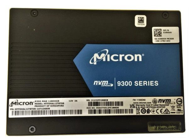 MTFDHAL12T8TDR-1AT1ZABDB - Micron 3.8TB PCI-Express 3.0 x4 NVMe TLC 2.5-inch Solid State Drive