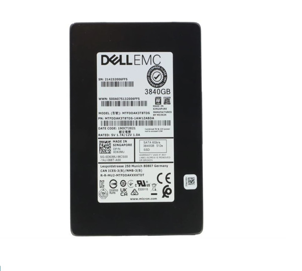 MTFDDAK3T8TDS-1AW1ZABDA - Micron 5300 Pro 3.84TB TLC SATA 2.5-inch Solid State Drive