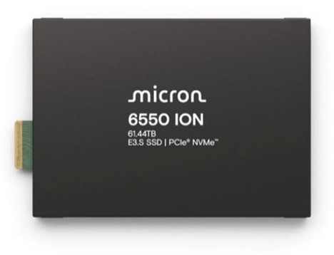 MTFDLBQ61T4THL-1BK1DFCYY - Micron 61.44TB 6550 ION NVMe E.3S Gen5 7.5mm SSD