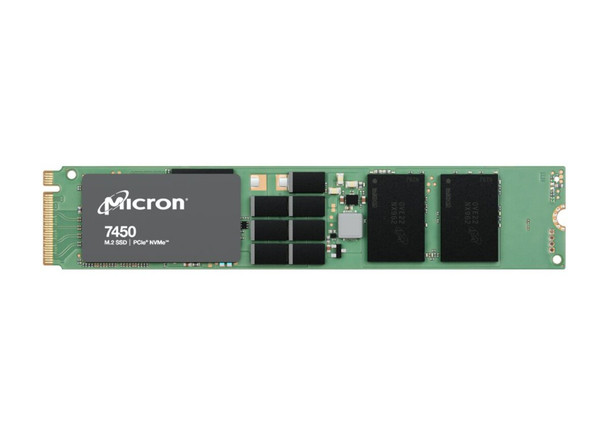 MTFDKBG1T9TFR-1BC1ZABYY - Micron 7450 Pro Series 1.92TB Triple-Level Cell PCI Express NVMe 4.0 x4 M.2 2210 Solid State Drive