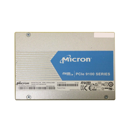 MTFDHAL2T4MCF - Micron 9100 2.4TB MLC PCI-Express 3.0 x4 NVMe U.2 2.5-inch Solid State Drive