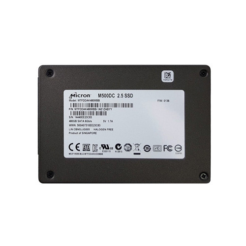 MTFDDAK480MBB-1AE1ZABYY - Micron M500DC 480GB SATA 6Gb/s MLC 2.5-inch Solid State Drive