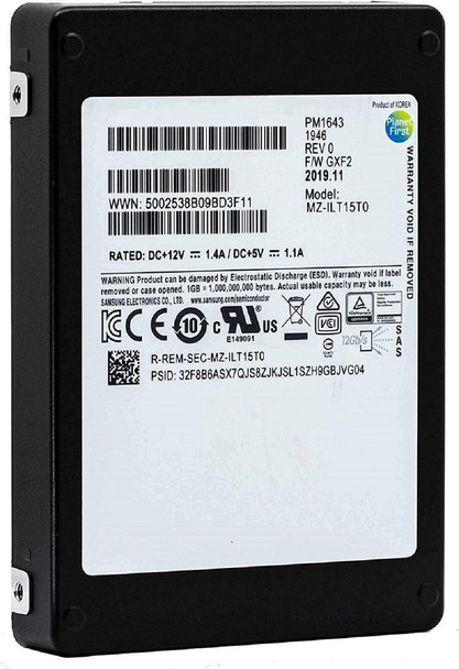 MZ-ILT15T0 - Samsung 15.36TB SAS 12Gb/s 2.5-inch Solid State Drive
