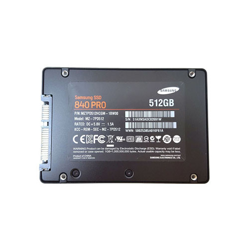 MZ7PD512HCGM-1BW00 - Samsung 840 PRO 512GB SATA 6Gb/s MLC (AES 256-Bit FDE) 2.5-inch Solid State Drive