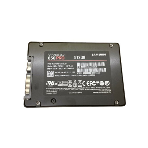 MZ-7KE512 - Samsung 850 Pro 512GB SATA 6Gb/s 3D NAND MLC (AES-256 / TCG Opal 2.0) 2.5-inch Solid State Drive