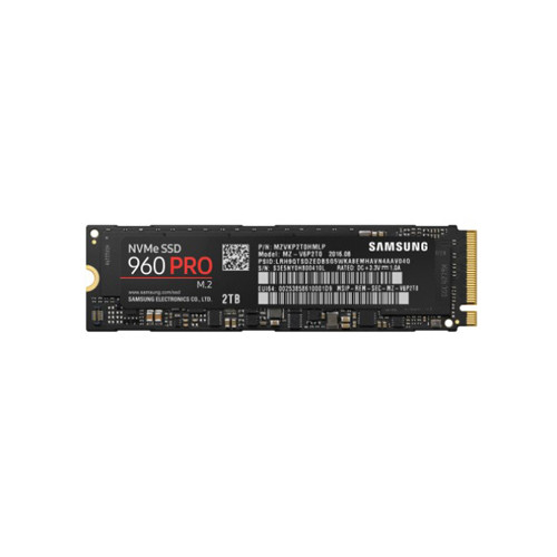 MZ-V6P2T0 - Samsung 960 PRO 2TB PCI-Express Gen 3.0 x4 NVMe MLC (AES 256-Bit / TCG Opal 2.0) M.2 2280 Solid State Drive