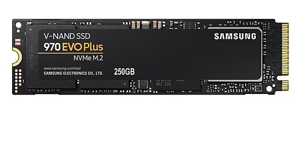 MZ-V7S250 - Samsung 970 Evo Plus 250GB PCI-Express 3.0 x4 3D NAND TLC (AES-256 / TCG Opal 2.0) M.2 2280 Solid State Drive