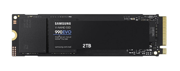 MZ-V9E2T0 - Samsung 990 Evo 2TB Triple-Level Cell PCI Express NVMe 5.0 x2 M.2 2280 Solid State Drive