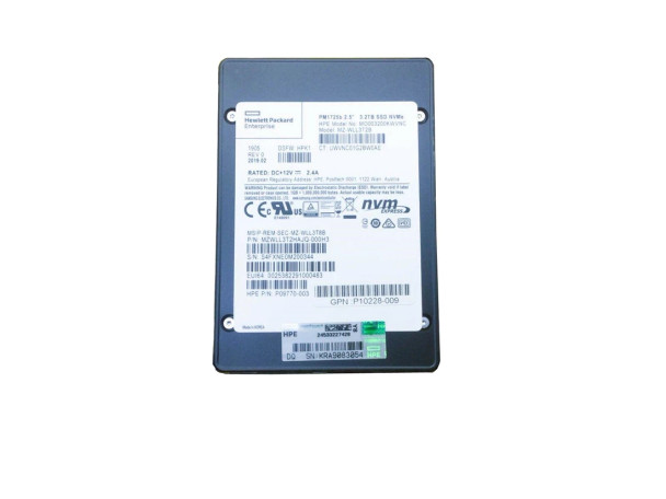 MZWLL3T2HAJQ-000H3 - Samsung PM1725b Series 3.2TB PCI Express NVMe 3.0 x8 Mixed Use 2.5-inch Solid State Drive Hpe Oem