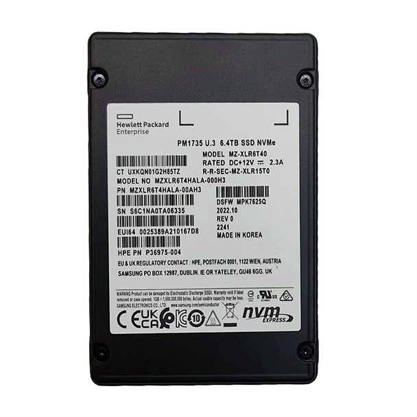 MZXLR6T4HALA-00AH3 - Samsung PM1735 6.4TB PCI Express NVMe 4.0 Mixed Use 2.5-inch Solid State Drive