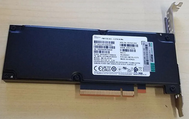 MZPLJ3T2HBJR-00AH3 - Samsung PM1735 Series 3.2TB PCI Express NVMe 4.0 x8 HHHL Add in Card Enterprise Solid State Drive Hpe Oem