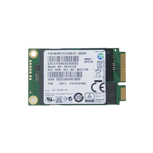 MZ-MTE5120 - Samsung PM851 512GB SATA 6Gb/s TLC mSATA Solid State Drive