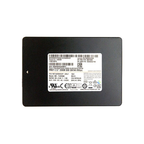 MZ7LN256HCHP-000L7 - Samsung PM871 256GB SATA 6Gb/s 2D NAND TLC (AES-256) 2.5-inch Solid State Drive