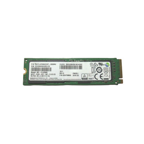 MZ-FLV2560 - Samsung PM951 256GB PCI-Express NVMe 3D NAND MLC M.2 2280 Solid State Drive
