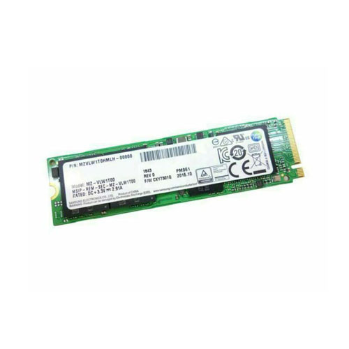 MZVLW1T0HMLH-00000 - Samsung PM961 Series 1TB PCI-Express Gen 3.0 x4 NVMe TLC M.2 2280 Solid State Drive