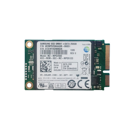 MZ-MPD256D - Samsung SM841 Series 256GB mSATA 6Gb/s MLC (AES 256-bit) Solid State Drive