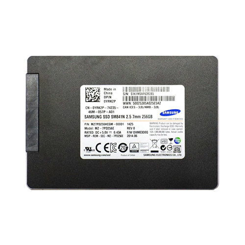 MZ-7PD256E - Samsung SM841n Series 256GB SATA 6Gb/s MLC (AES 256-bit FDE) 2.5-inch Solid State Drive
