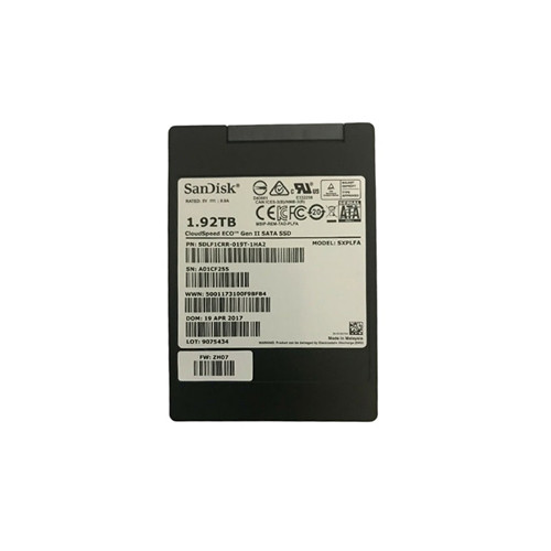 SDLF1CRR-019T-1HA2 - SanDisk CloudSpeed Eco Gen. II 1.92TB SATA 6Gb/s 2.5-inch Solid State Drive
