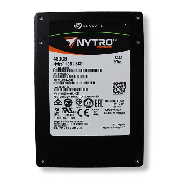 XA480LE10063 - Seagate Nytro 1351 480GB SATA 6Gb/s 3D NAND TLC 2.5-inch Solid State Drive