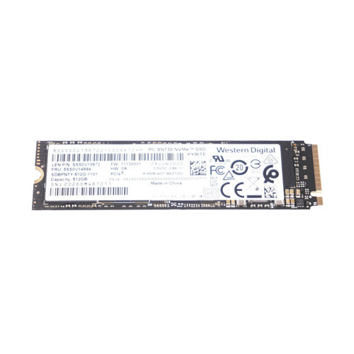 SDBPNTY-512G-1101 - Western Digital 256GB PCI-Express 3.0 x4 NVMe M.2 2280 Solid State Drive