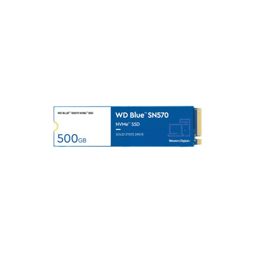 WDS500G3B0C - Western Digital Blue SN570 500GB PCI Express 3.0 X4 NVMe 3D NAND TLC M.2 2280 Solid State Drive