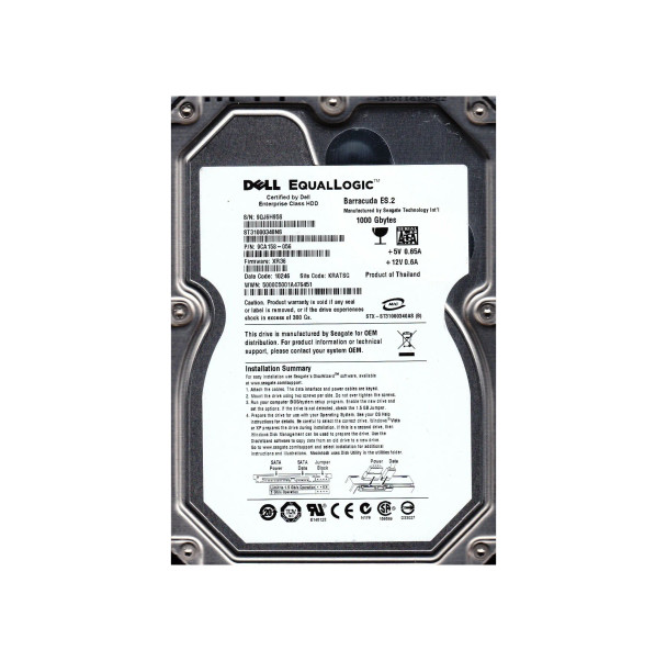 9CA158-056 - Dell 1TB 7200RPM SATA 3.5-inch Hard Drive