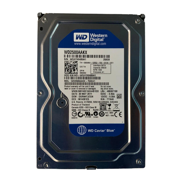 894N4 - Dell 250GB 7200RPM SATA 3Gb/s 8MB Cache 3.5-inch Hard Drive