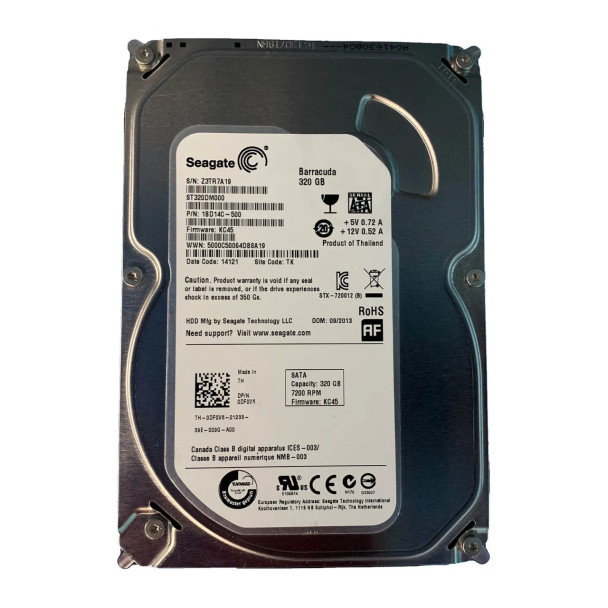 DF0V6 - Dell 320GB 7200RPM SATA 6Gb/s 16MB Cache 3.5-inch Hard Drive