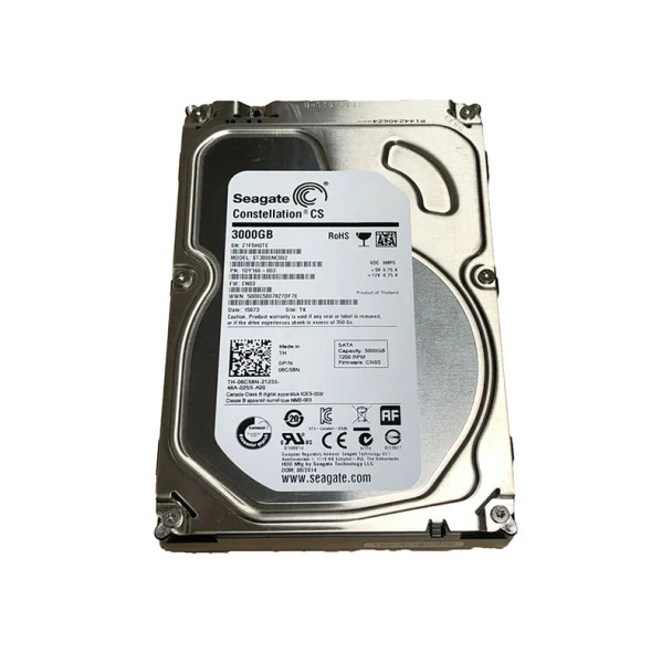 6C58N - Dell 3TB 7200RPM SATA 6Gb/s 64MB Cache 3.5-inch Hard Drive